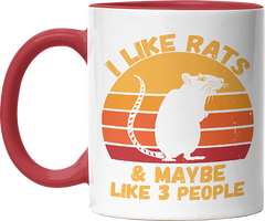 I like rats and maybe like 3 more people Witzige Rot Tasse kaufen Geschenk