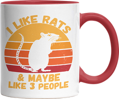 I like rats and maybe like 3 more people Witzige Rot Tasse kaufen Geschenk