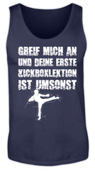 Kampfsportlektion ist umsonst! | Herren Tank Top in Navy in Größe S
