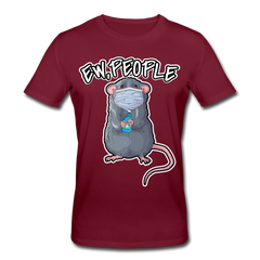 EW People Bio-T-Shirt - Burgunderrot