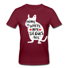 Home Is Where My Degus Are - Burgunderrot