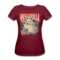 DEGUZILLA | Frauen Bio-T-Shirt - Burgunderrot