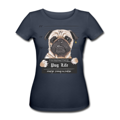 Pug Life | Frauen Bio-T-Shirt - Navy