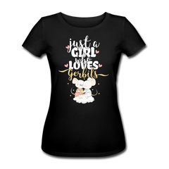 Just A Girl Who Loves Gerbils | Frauen Bio-T-Shirt - Schwarz