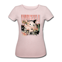 HAMZILLA | Frauen Bio-T-Shirt - Rosa-Creme meliert