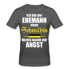 Ehemann einer Schwäbin | Männer Bio-T-Shirt - Anthrazit