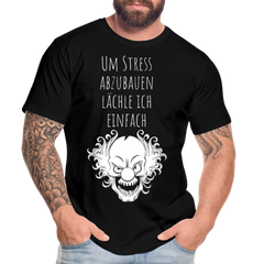 Stress abbauen I | Premium Bio T-Shirt - Schwarz