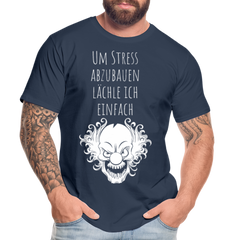 Stress abbauen I | Premium Bio T-Shirt - Navy