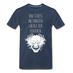 Stress abbauen I | Premium Bio T-Shirt - Navy