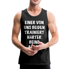 Beine trainieren | Männer Premium Tank Top - Schwarz