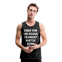 Beine trainieren | Männer Premium Tank Top - Schwarz