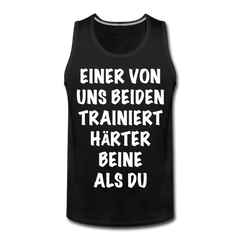 Beine trainieren | Männer Premium Tank Top - Schwarz