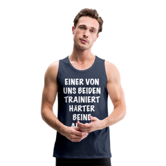 Beine trainieren | Männer Premium Tank Top - Navy