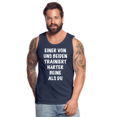 Beine trainieren | Männer Premium Tank Top - Navy