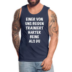 Beine trainieren | Männer Premium Tank Top - Navy