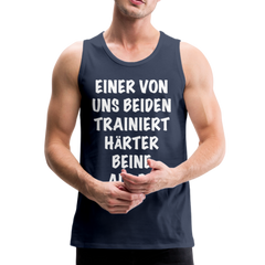 Beine trainieren | Männer Premium Tank Top - Navy