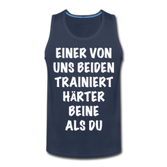 Beine trainieren | Männer Premium Tank Top - Navy