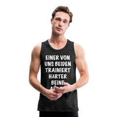 Beine trainieren | Männer Premium Tank Top - Anthrazit