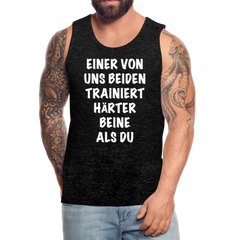 Beine trainieren | Männer Premium Tank Top - Anthrazit