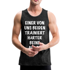 Beine trainieren | Männer Premium Tank Top - Anthrazit