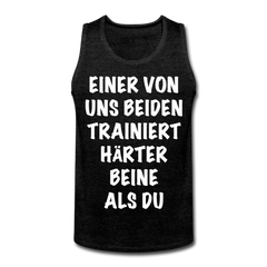Beine trainieren | Männer Premium Tank Top - Anthrazit
