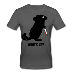 What's up Chinchilla | Männer Bio-T-Shirt - Anthrazit