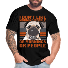 Morning People Männer Premium Bio T-Shirt - Schwarz