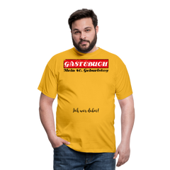Gästebuch | Männer T-Shirt - Gelb