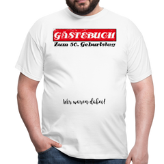 Gästebuch 50 | Männer T-Shirt - Weiß