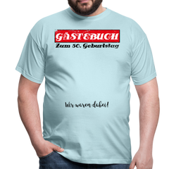 Gästebuch 50 | Männer T-Shirt - Sky