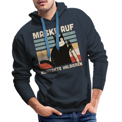 Maske auf Kontakte halbieren | Men’s Premium Hoodie - Navy