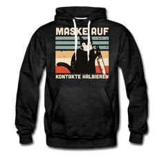 Maske auf Kontakte halbieren | Men’s Premium Hoodie - Anthrazit
