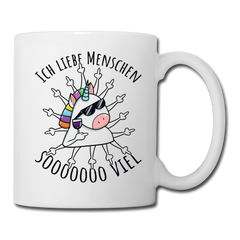 Stinkefinger Einhorn | Tasse - Weiß