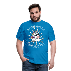 Stinkefinger Einhorn | Männer T-Shirt - Royalblau