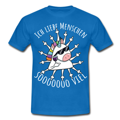 Stinkefinger Einhorn | Männer T-Shirt - Royalblau