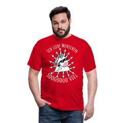 Stinkefinger Einhorn | Männer T-Shirt - Rot