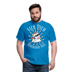 Fick Dich Einhorn | Männer T-Shirt - Royalblau