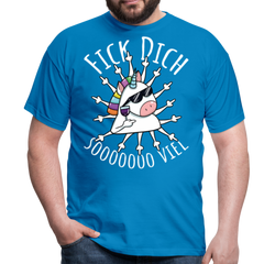 Fick Dich Einhorn | Männer T-Shirt - Royalblau
