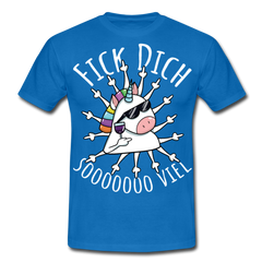 Fick Dich Einhorn | Männer T-Shirt - Royalblau
