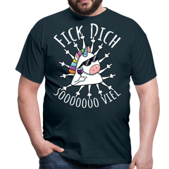Fick Dich Einhorn | Männer T-Shirt - Navy