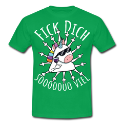 Fick Dich Einhorn | Männer T-Shirt - Kelly Green