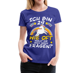 29 Einhorn | Frauen Premium T-Shirt - Königsblau