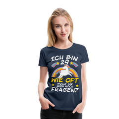 29 Einhorn | Frauen Premium T-Shirt - Navy