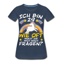29 Einhorn | Frauen Premium T-Shirt - Navy