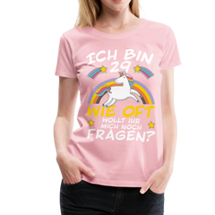 29 Einhorn | Frauen Premium T-Shirt - Hellrosa