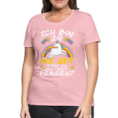 29 Einhorn | Frauen Premium T-Shirt - Hellrosa