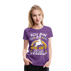 29 Einhorn | Frauen Premium T-Shirt - Lila