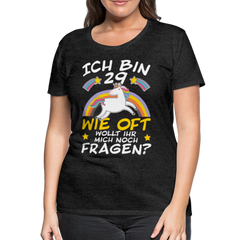 29 Einhorn | Frauen Premium T-Shirt - Anthrazit
