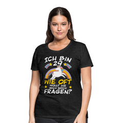 29 Einhorn | Frauen Premium T-Shirt - Anthrazit