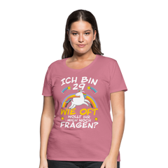 29 Einhorn | Frauen Premium T-Shirt - Malve